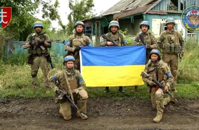 Одеські морпіхи звільнили село на Донеччині (відео)