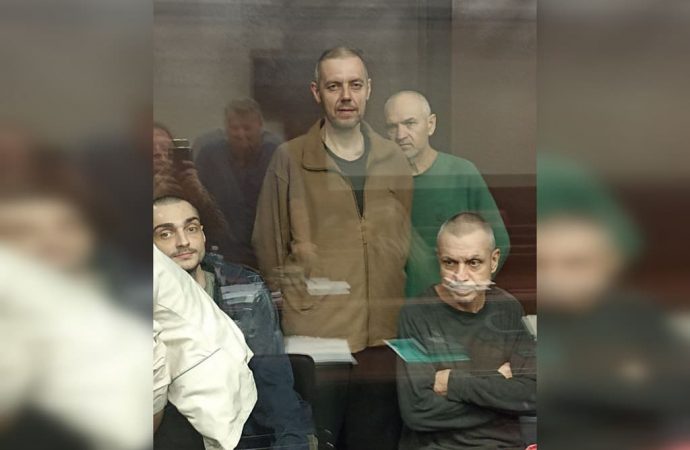 Анатолій Грицик Азов на суді у полоні