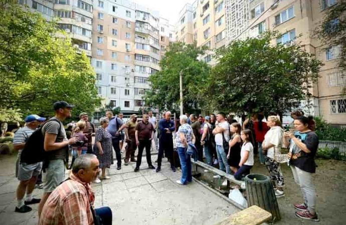 Труханов на месте теракта в Одессе