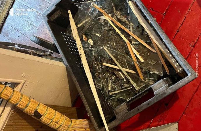 дом после атаки