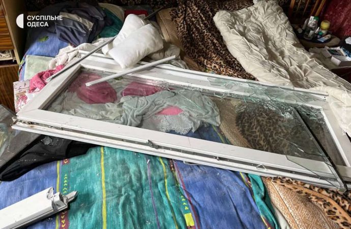 дом после атаки