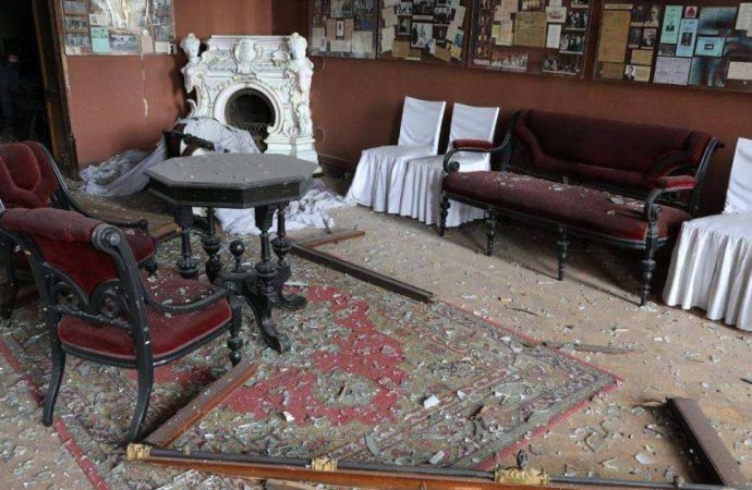 Дом ученых в Одессе после обстрела10