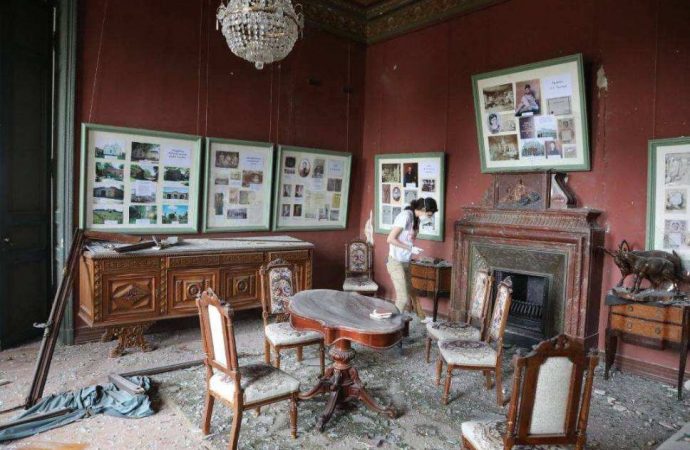 Дом ученых в Одессе после обстрела13