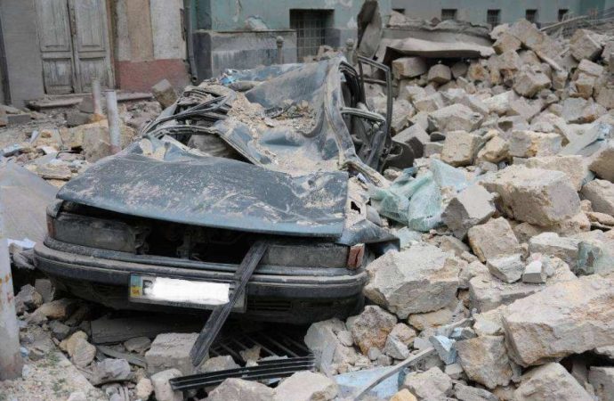 Исторический центр Одессы после обстрела3