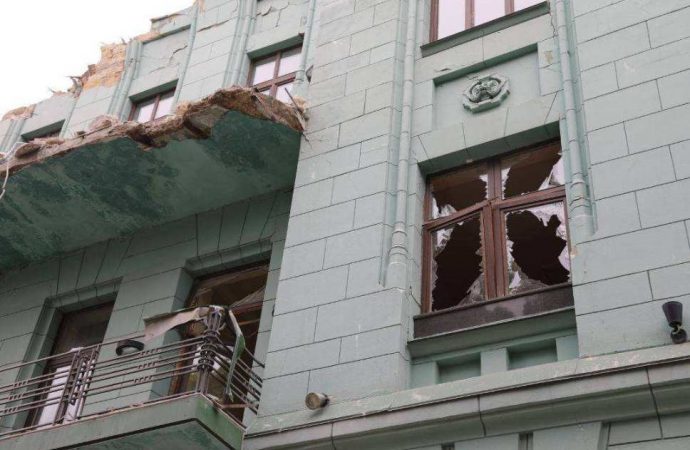 Исторический центр Одессы после обстрела8