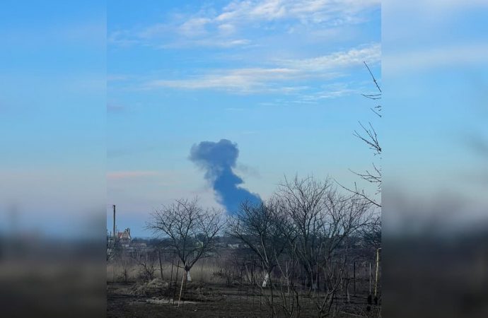 Первый взрыв чернобаевского аэропорта