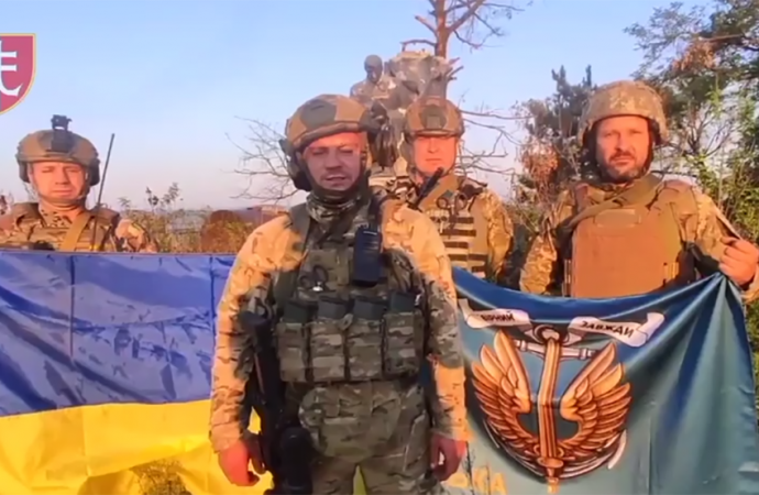 При участии одесских морпехов было освобождено село в Донецкой области (видео)