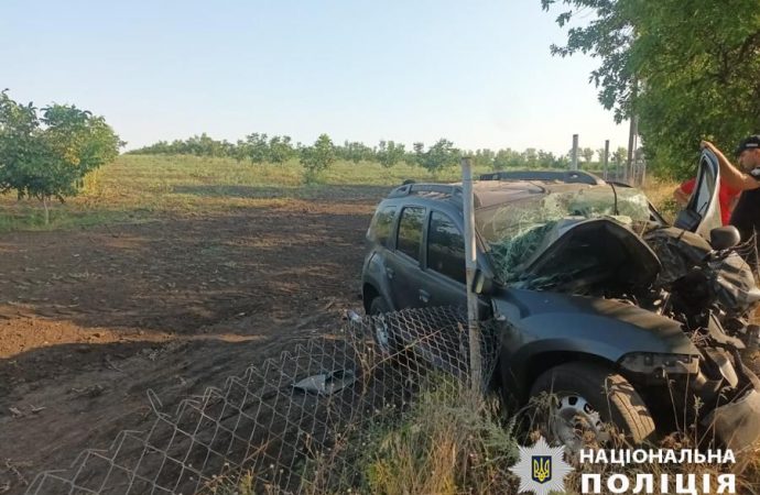 На Одещині легкове авто врізалося в дерево: є жертви (фото)