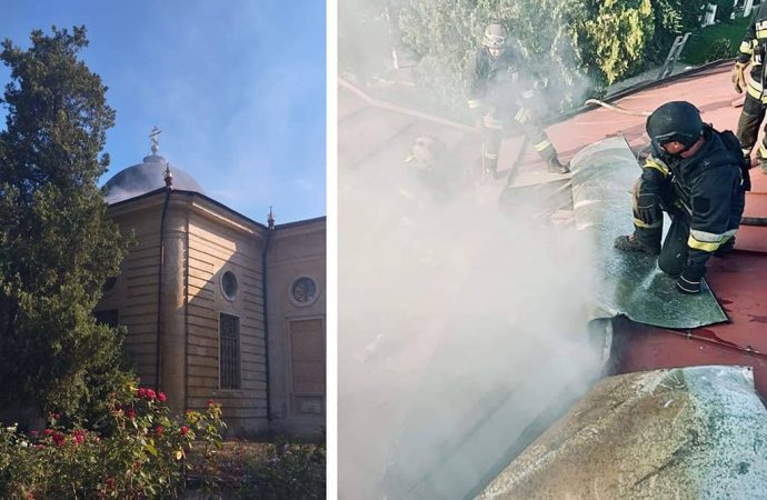 Россияне утром дважды обстреляли собор в центре Херсона: пострадали спасатели (фото)
