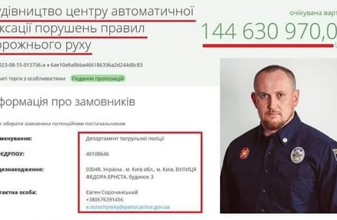 Тендер на будівництво центру автофіксації ПДР