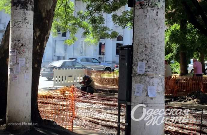 Ремонтные работы, столбы