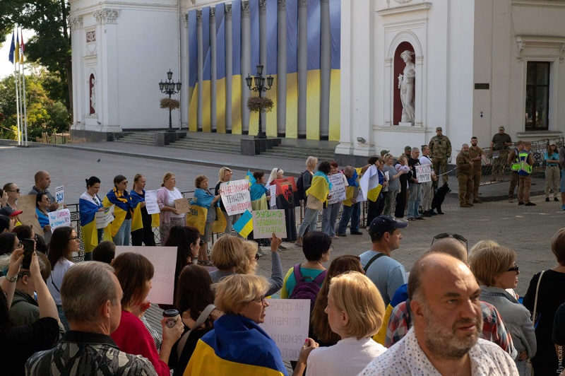 Акция протеста в Одессе 30 сентября 8