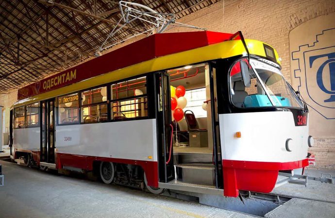 Первый в Одессе трамвай с кондиционером скоро начнет перевозку пассажиров (фото, видео)