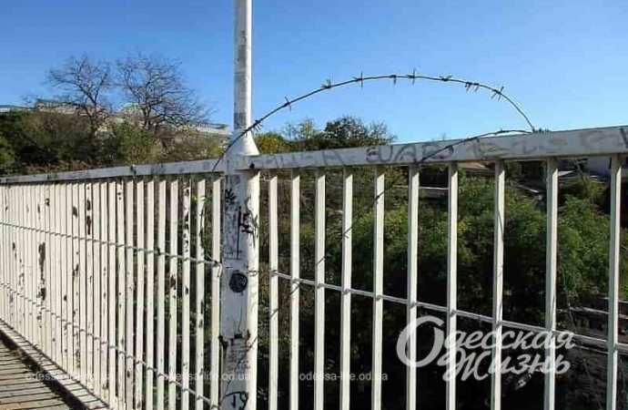 Колючая проволока на Тещином мосту