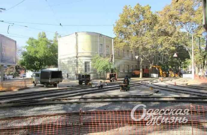 Дорожные работы в Одессе