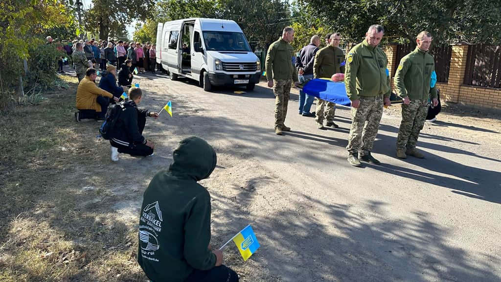 Похованя загиблого Євгена Глуцького