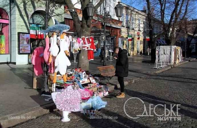 Одесса предновогодняя, в центре города