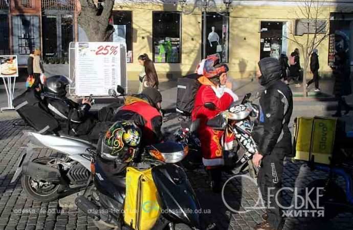 Одесса предновогодняя, байкеры