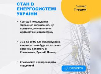 Похолодання призвело до дефіциту в енергосистемі України: чи запровадять графіки відключень