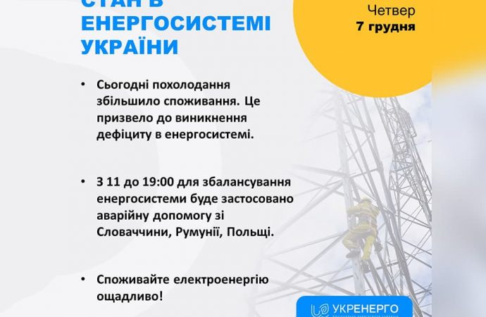 Похолодание привело к дефициту в энергосистеме Украины: введут ли графики отключений