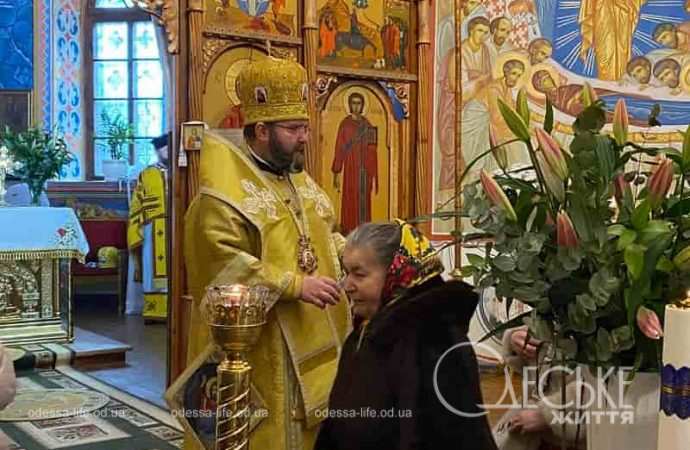 Литургия в храме ПЦУ под Черноморском