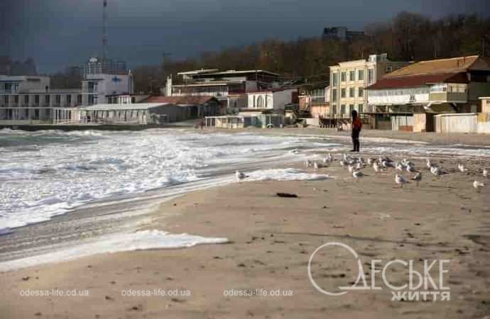 Море в Одессе, 6 января 2024
