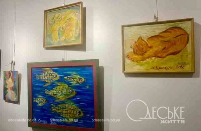 Работы Аллы Крикун на выставке в Одессе