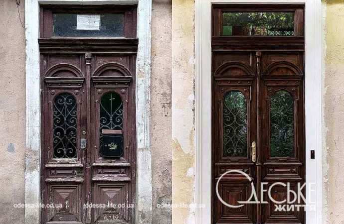 С аристократическим шармом: как выглядят старинные одесские двери после реставрации
