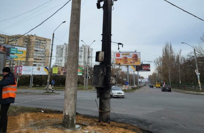 В Одессе на сложном перекрестке не работают светофоры