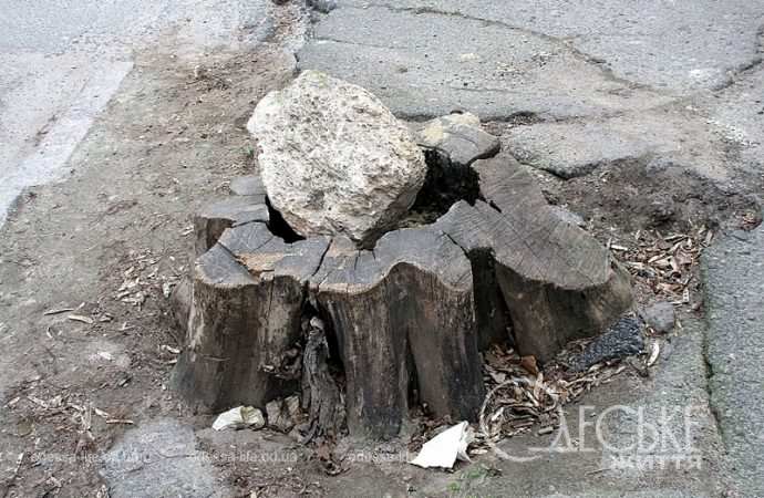 Одесса, Матросский спуск, пень с камнем