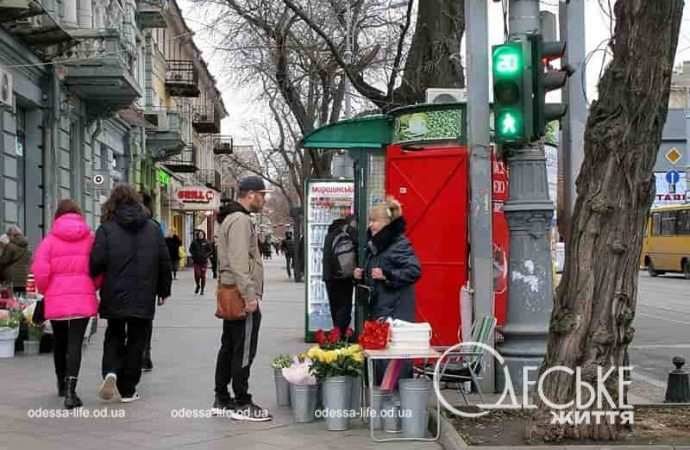 Центр Одессы в День влюбленных
