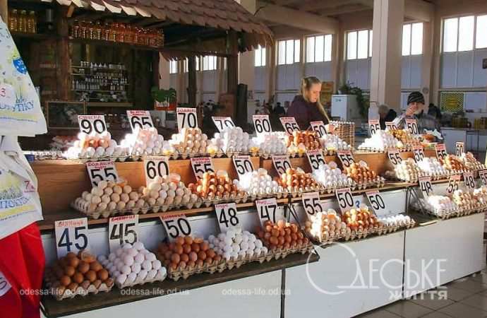 Привоз, цены на яйца