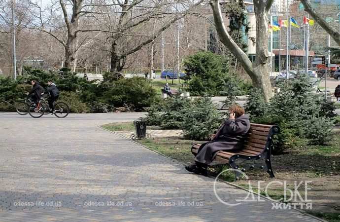 В парке Победы, Одесса, 26 марта 2024