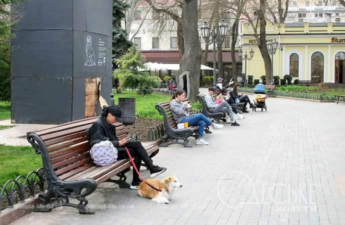 Апрель в Одессе, в Горсаду