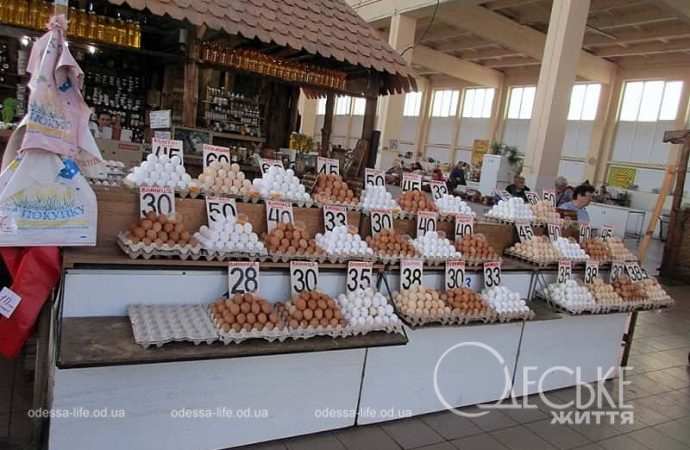 Одесский Привоз: цены на яйца