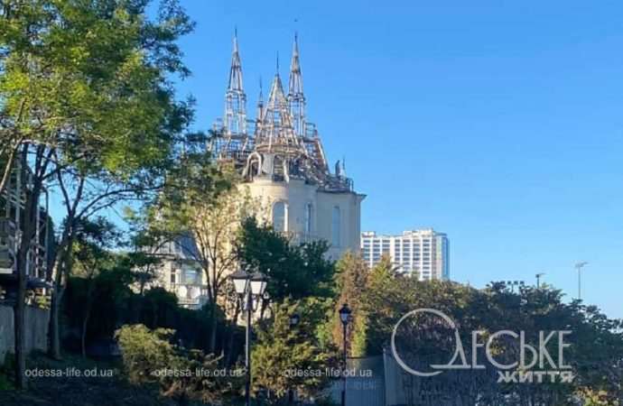 Набережная Одессы после обстрела