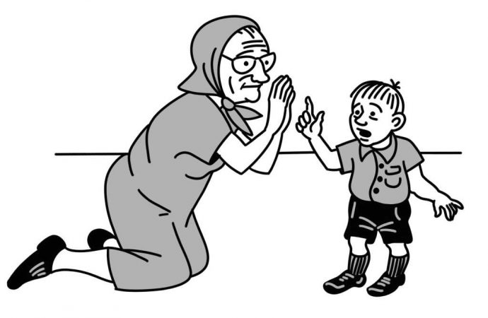 Анекдот дня: зачем 2-летний внучок просил бабушку «Молиться и Каяться»
