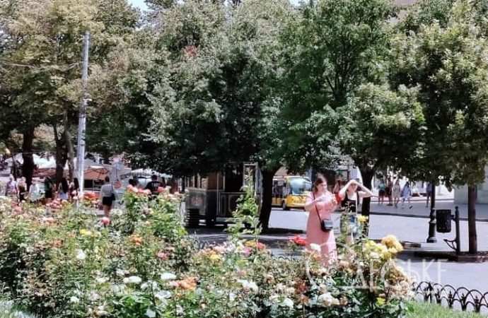 Июнь в центре Одессы, Горсад