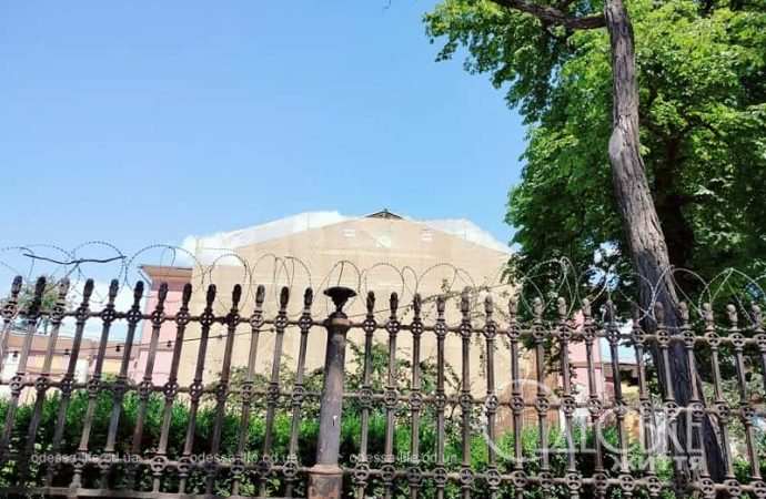 Одесский худмузей в июне 2024 г.,Ю ведутся работы