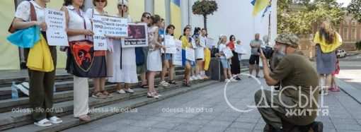 «Гроші на ЗСУ»: традиционный пикет у одесской мэрии посетил иностранный журналист (фото)