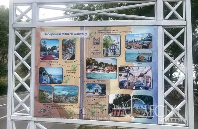 Буфет на Малом Фонтане, стенд с фото