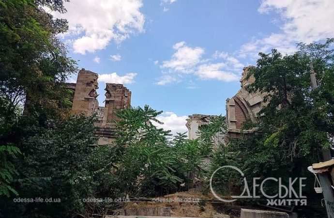 Масонский дом в Одессе, руины