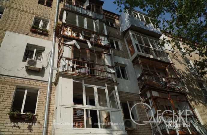 Обстрел Николаева 19 июля 2024, выбитые окна