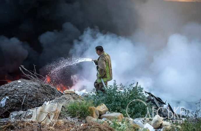 Спасатель на месте пожара, 14 июля 2024