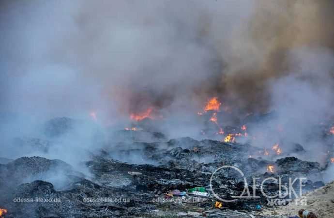 Большой пожар в Одессе