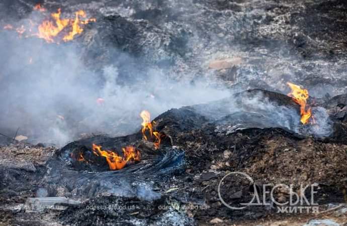 Большой пожар в Одессе