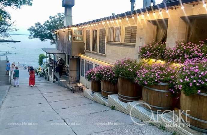 Ресторан Санторини , цветы