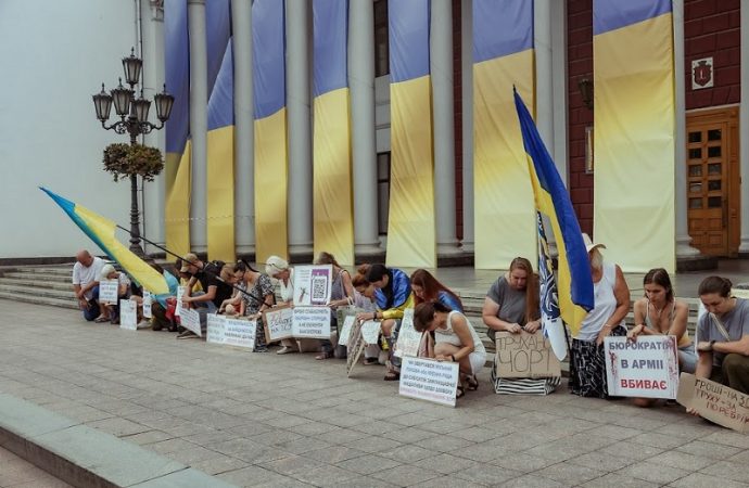 Акция в Одессе, 3 августа 2024, минута молчания