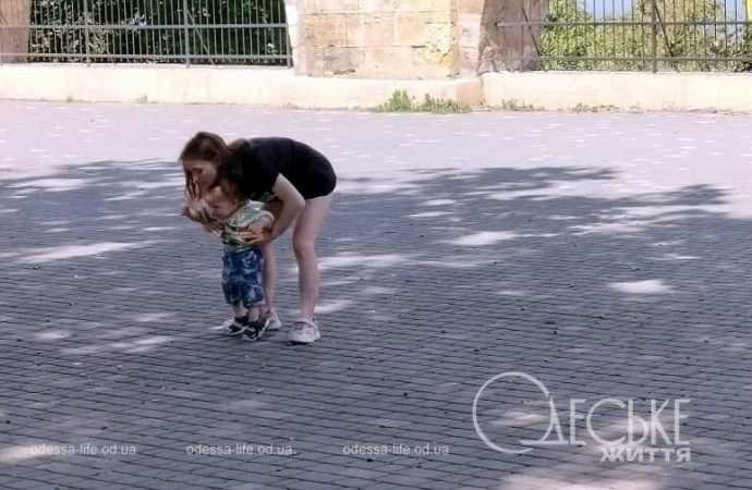 В одесском парке Шевченко, ребенок