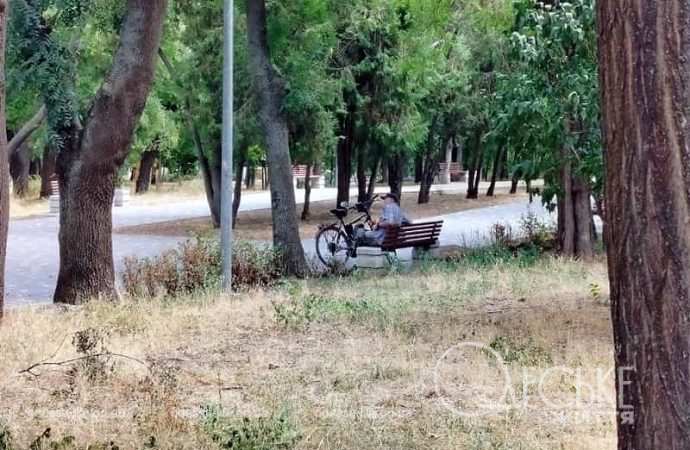 В одесском парке Шевченко, отдыхающие